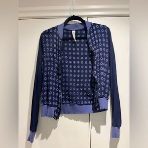 Anthropologie bomber jacket, size small, light weight, pockets